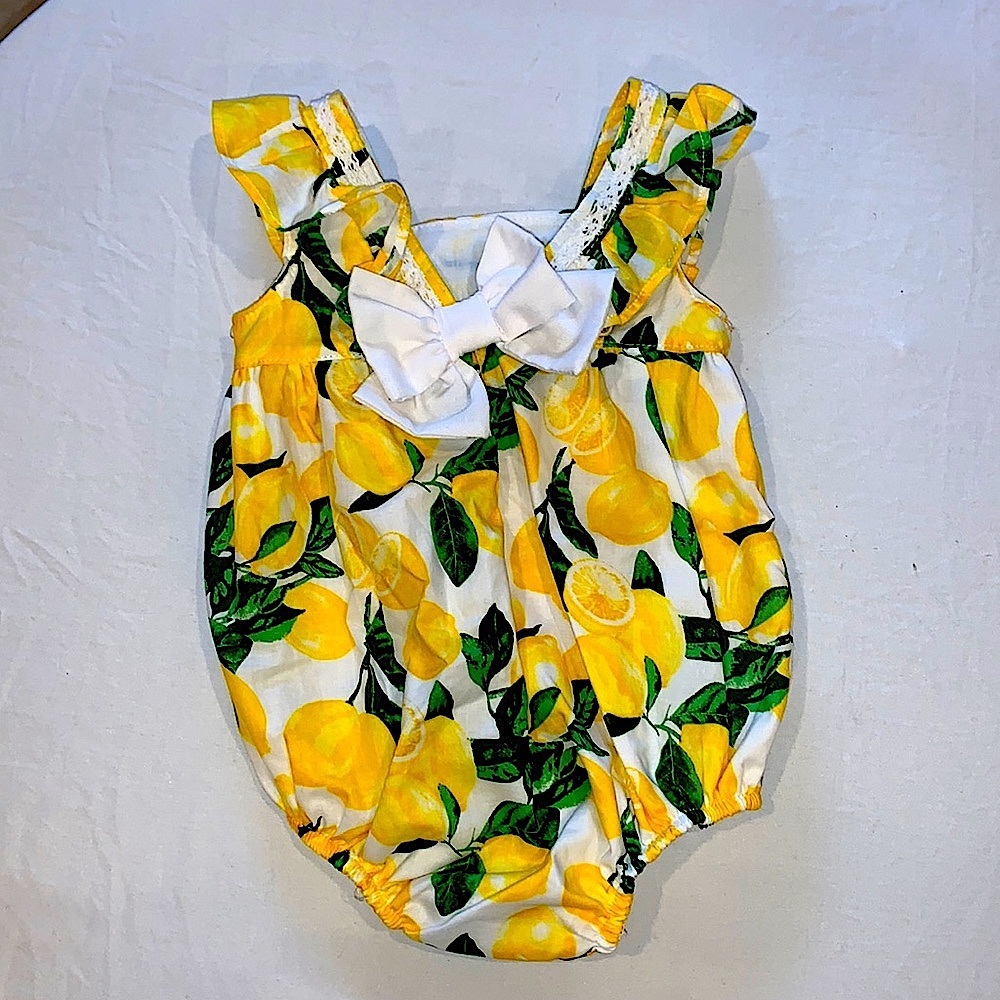 Cynthia Rowley lemon print romper
